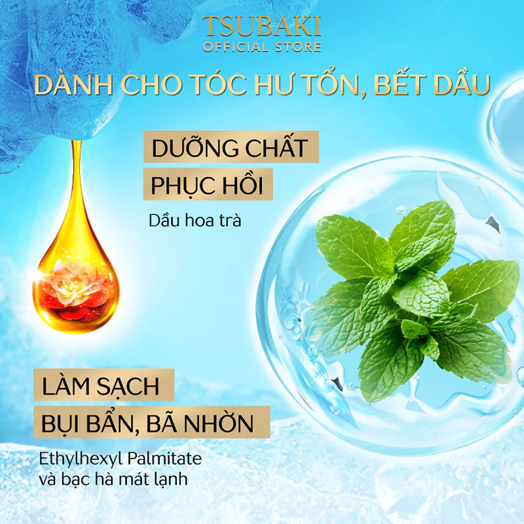 Dầu Xả Tsubaki Sạch Dầu Mát Lạnh 450ml (Mới)