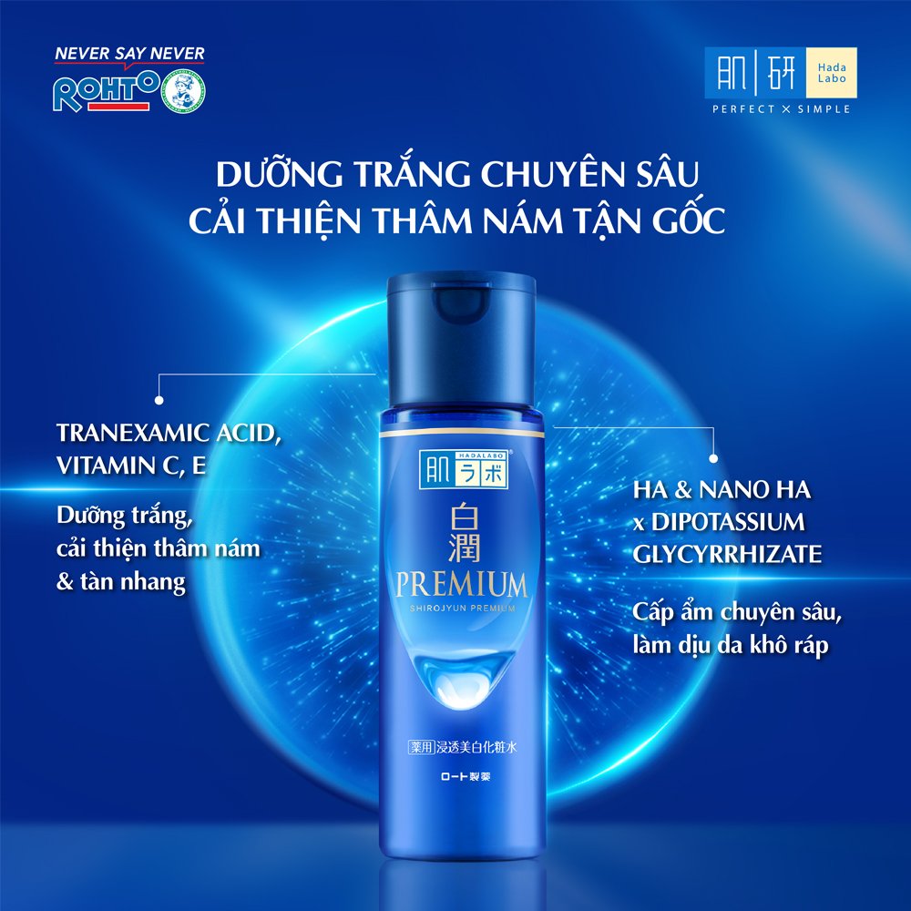 Dung Dịch Hada Labo Dưỡng Sáng Cao Cấp, Mờ Thâm Nám 170ml