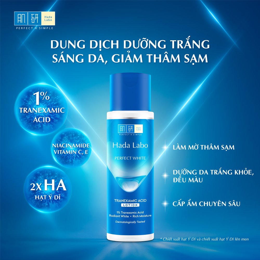 Dung Dịch Hada Labo Dưỡng Sáng Da, Giảm Thâm Sạm 170ml