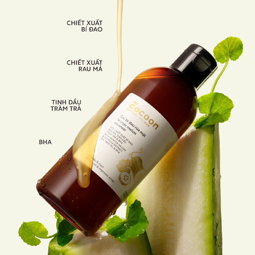 Gel Rửa Mặt Cocoon Bí Đao Giúp Giảm Dầu & Mụn 310ml