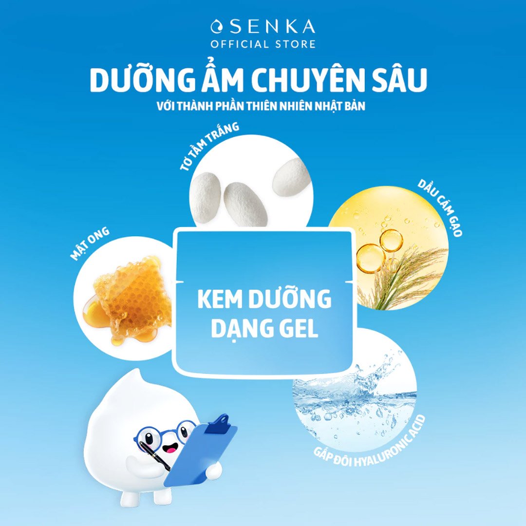 Kem Dưỡng Senka Cấp Ẩm Dạng Gel 50g