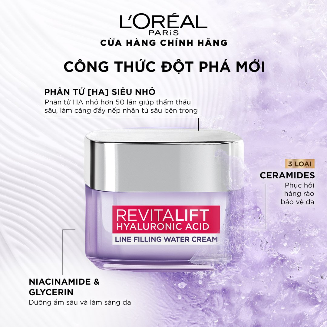 Kem Dưỡng L'Oreal Siêu Cấp Ẩm Căng Mịn Da 50ml