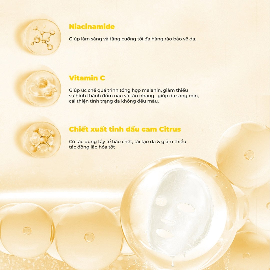 Mặt Nạ BNBG Vitamin B3 Làm Sáng Da 30ml (Mới)