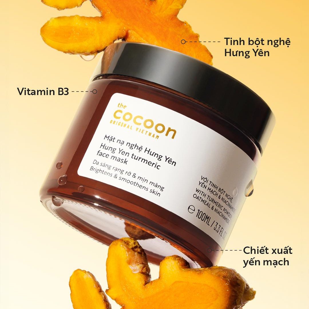 Mặt Nạ Nghệ Hưng Yên Cocoon Giúp Da Rạng Rỡ Mịn Màng 30ml