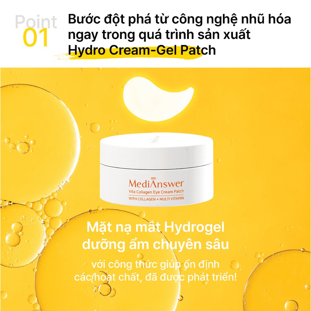 Mặt Nạ Mắt Medianswer Retinol Cải Thiện Quầng Thâm 60 Miếng
