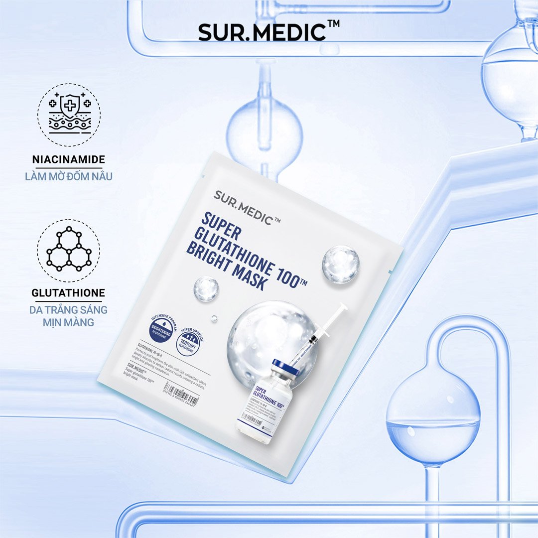 Mặt Nạ Sur.Medic+ Tinh Chất Glutathione Làm Sáng Da 30g