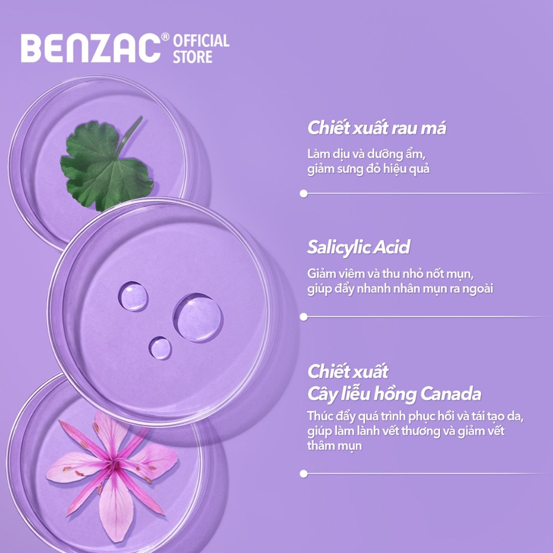 Miếng Dán Mụn Benzac Salicylic Acid 3 Trong 1 12 Miếng