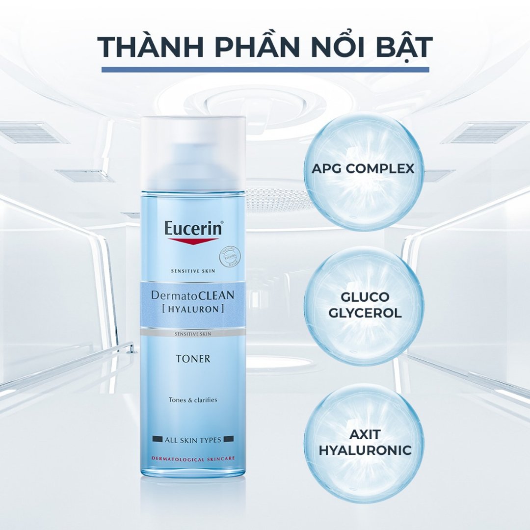 Toner Eucerin Dưỡng Ẩm Cho Da Nhạy Cảm 200ml