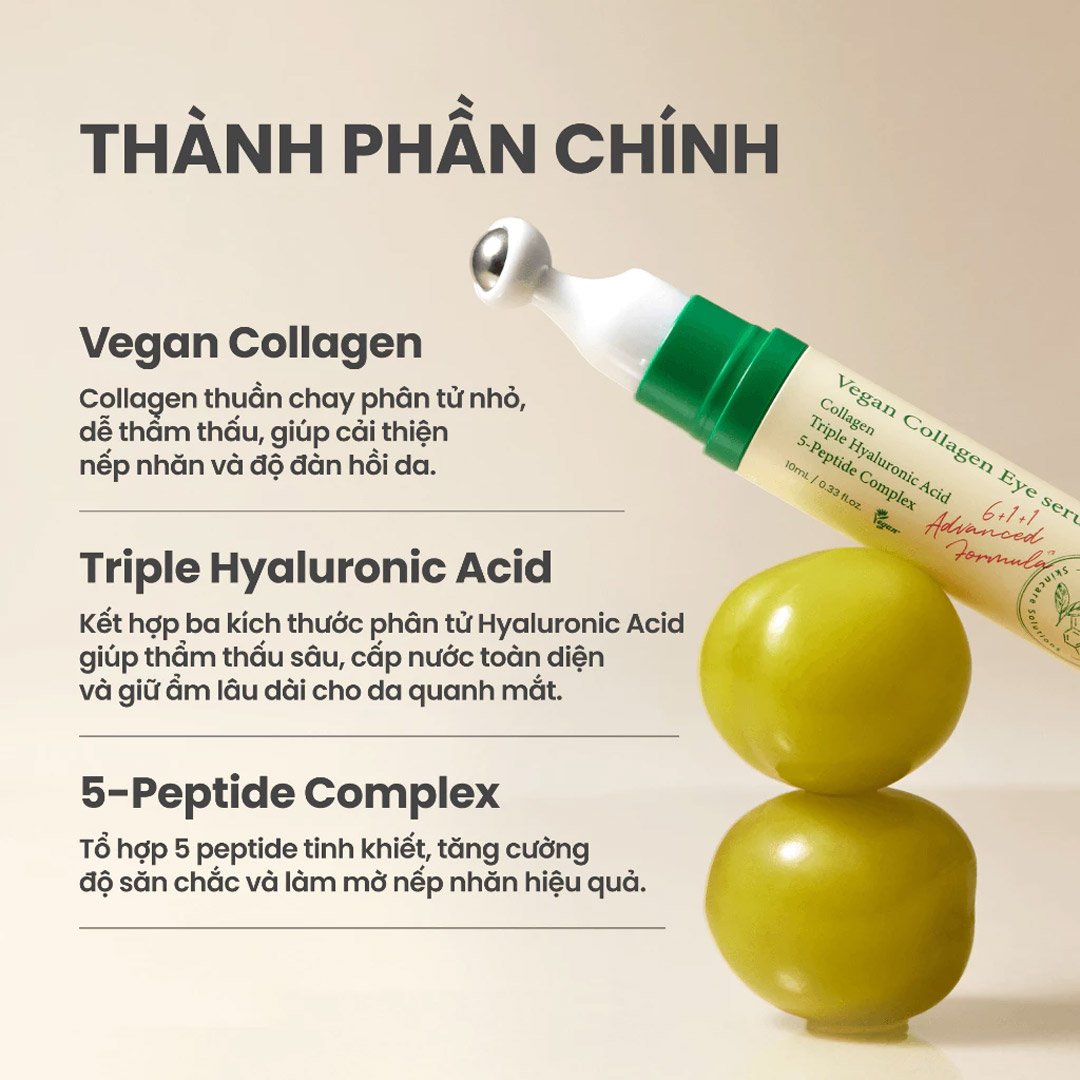 Serum Dưỡng Mắt Axis-Y Thuần Chay Cải Thiện Nếp Nhăn 10ml