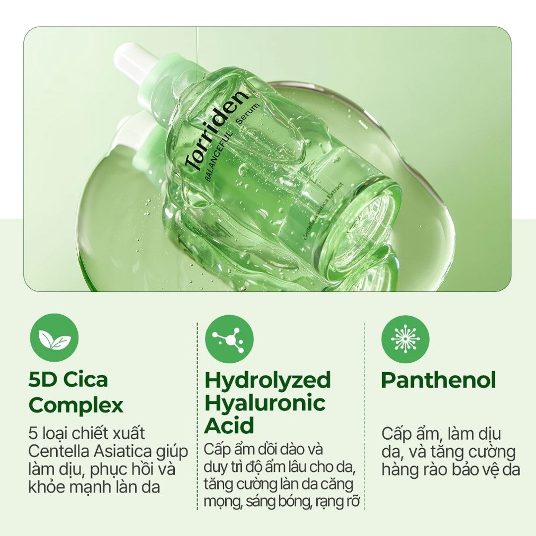 Serum Torriden Làm Dịu, Giảm Mẩn Đỏ Cho Da Mụn 50ml