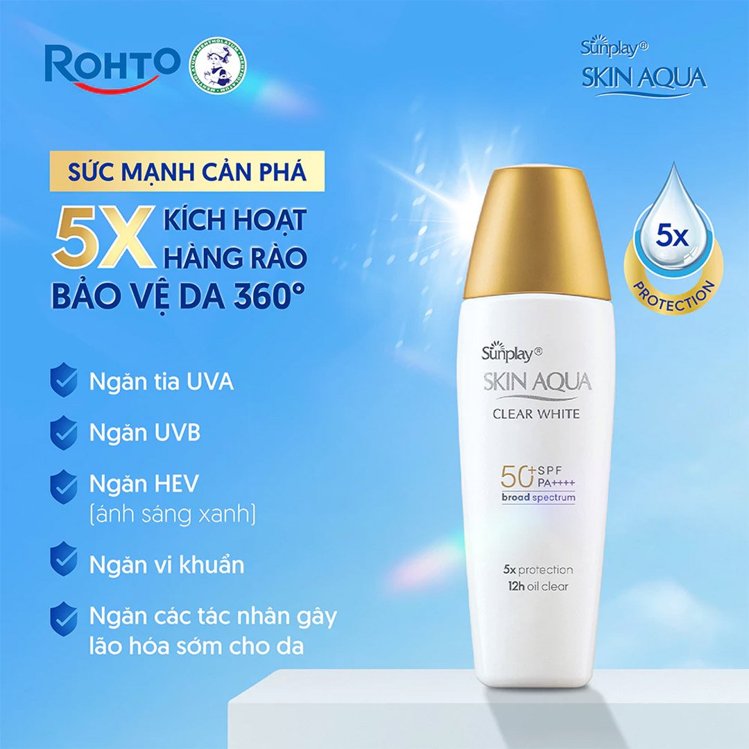 Sữa Chống Nắng Sunplay Skin Aqua Dưỡng Da Sáng Mịn 25g