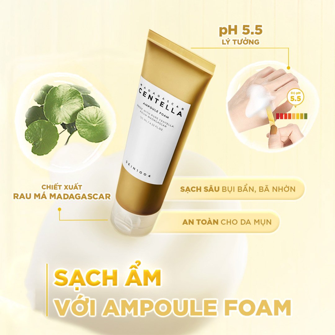 Sữa Rửa Mặt Skin1004 Làm Sạch Sâu Cho Da Nhạy Cảm 125ml