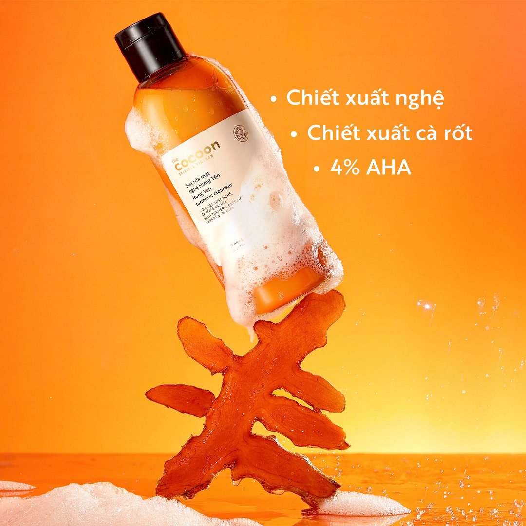 Sữa Rửa Mặt Cocoon Chiết Xuất Từ Nghệ Hưng Yên 310ml