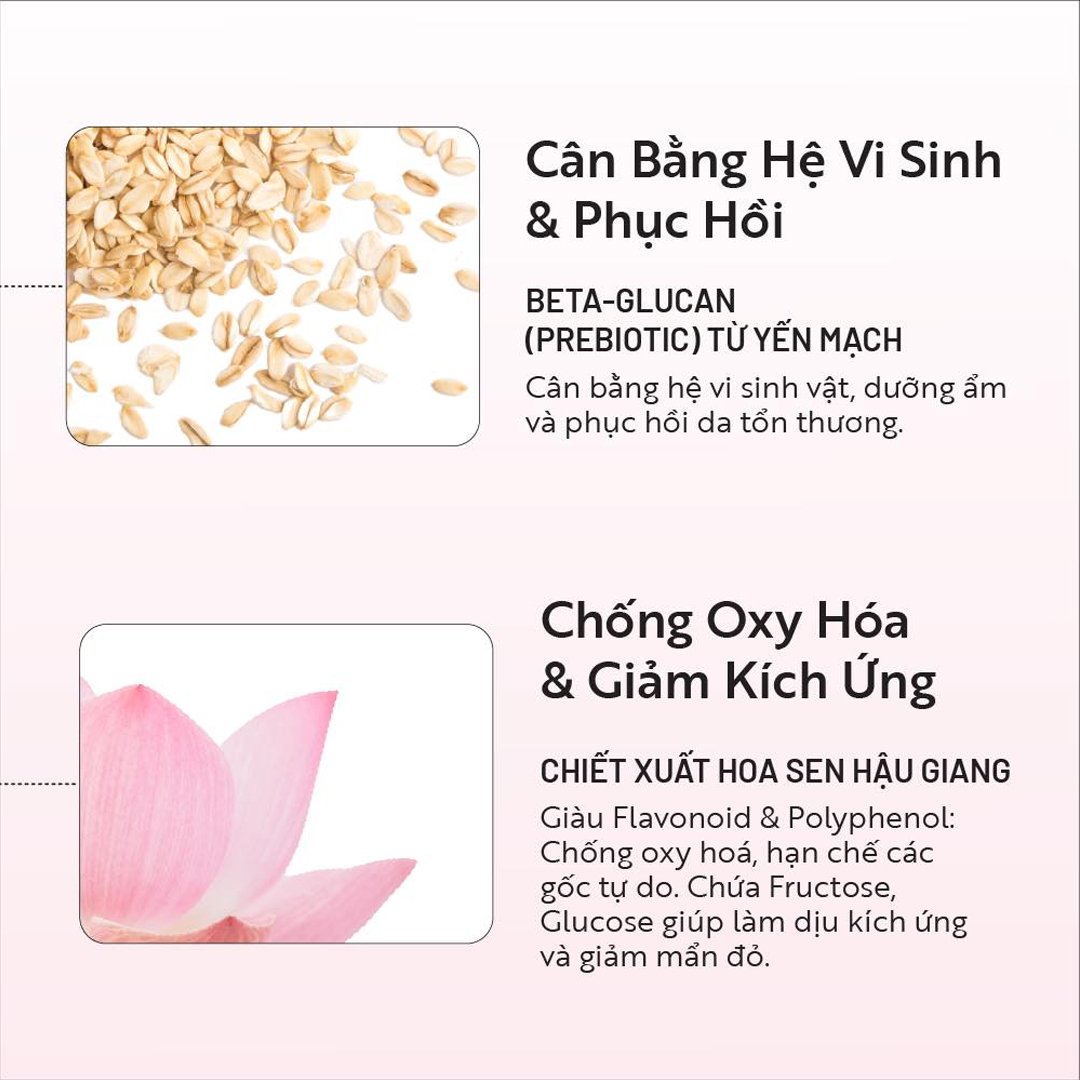 Sữa Rửa Mặt Cocoon Sen Hậu Giang Làm Dịu Da Nhạy Cảm 310ml