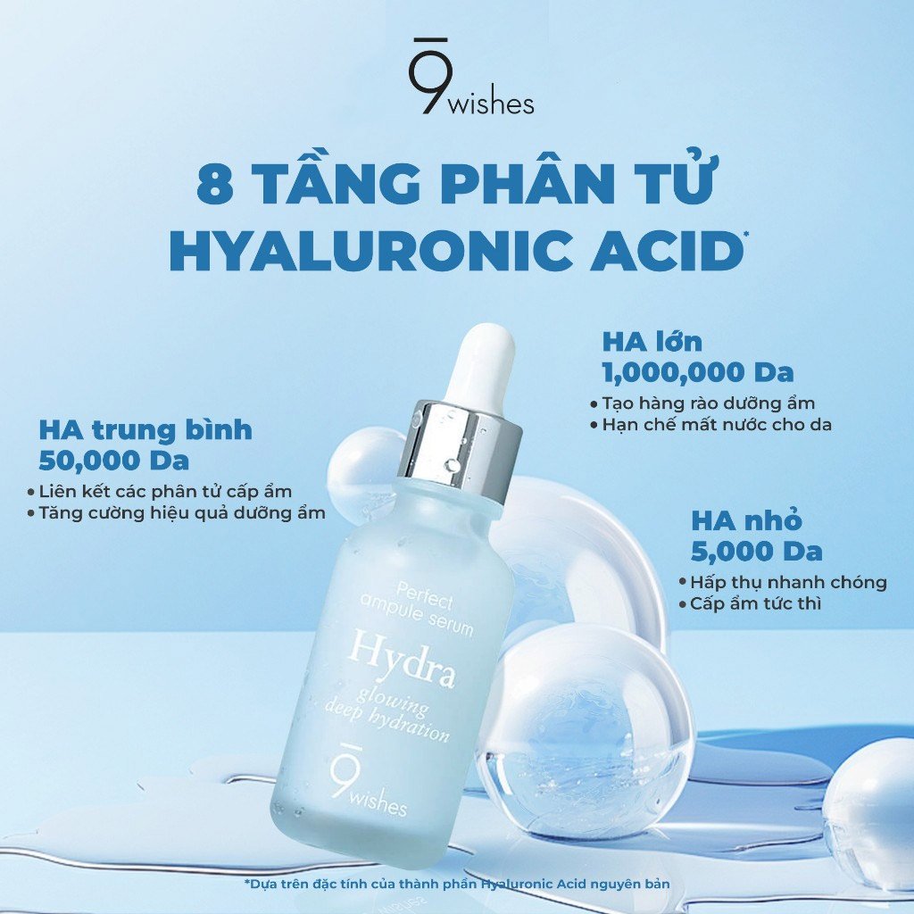 Serum 9Wishes Dưỡng Ẩm & Làm Căng Bóng Da 30ml