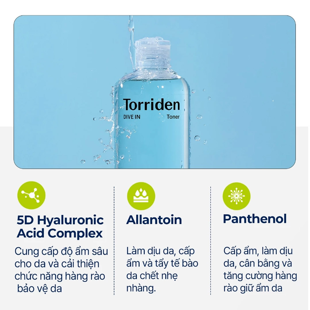 Toner Torriden Dưỡng Ẩm, Sáng Bóng Da 300ml