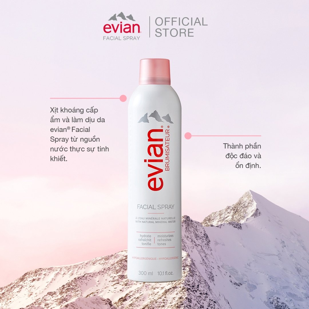 Xịt Khoáng Evian Cấp Ẩm Và Làm Dịu Da 50ml