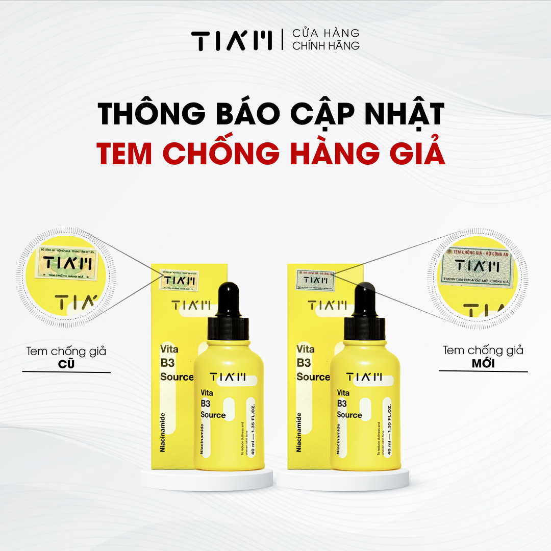 Serum Tia'm Làm Sáng, Phục Hồi Cho Da Dầu Mụn, Nhạy Cảm 40ml