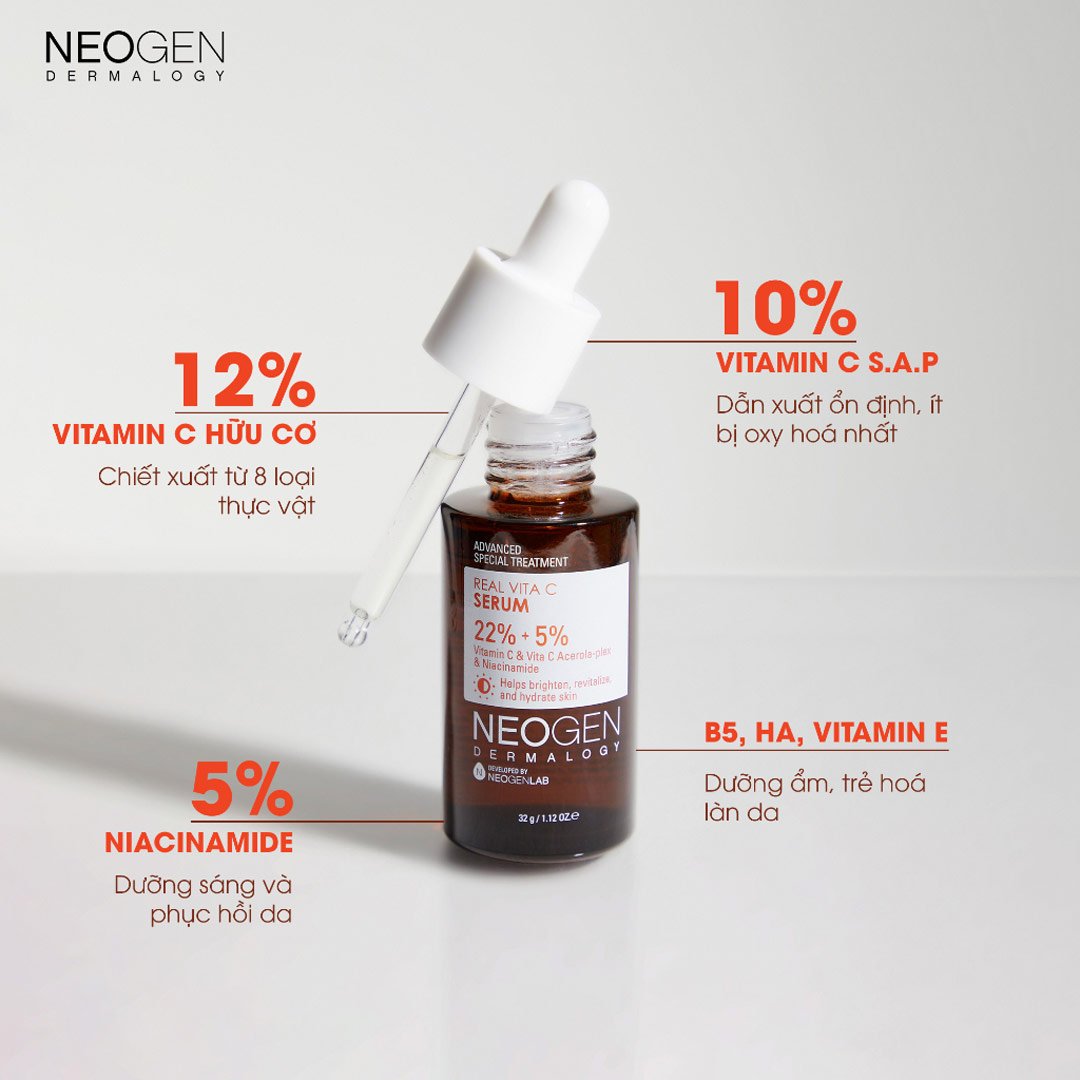 Serum Neogen Dermalogy Dưỡng Sáng Da, Mờ Thâm 32g