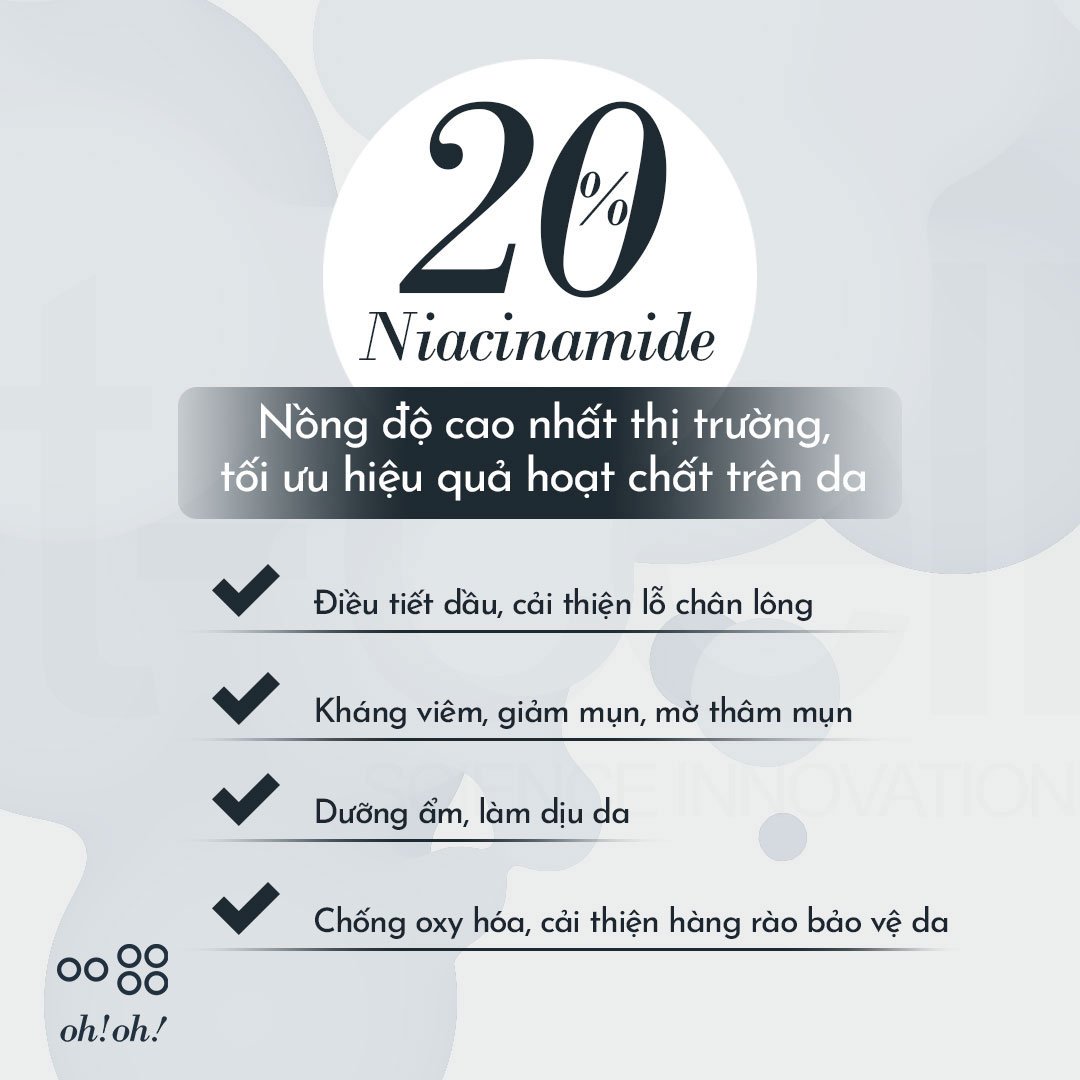 Serum oh!oh! Dưỡng Sáng Da, Giảm Thâm Nám 10ml