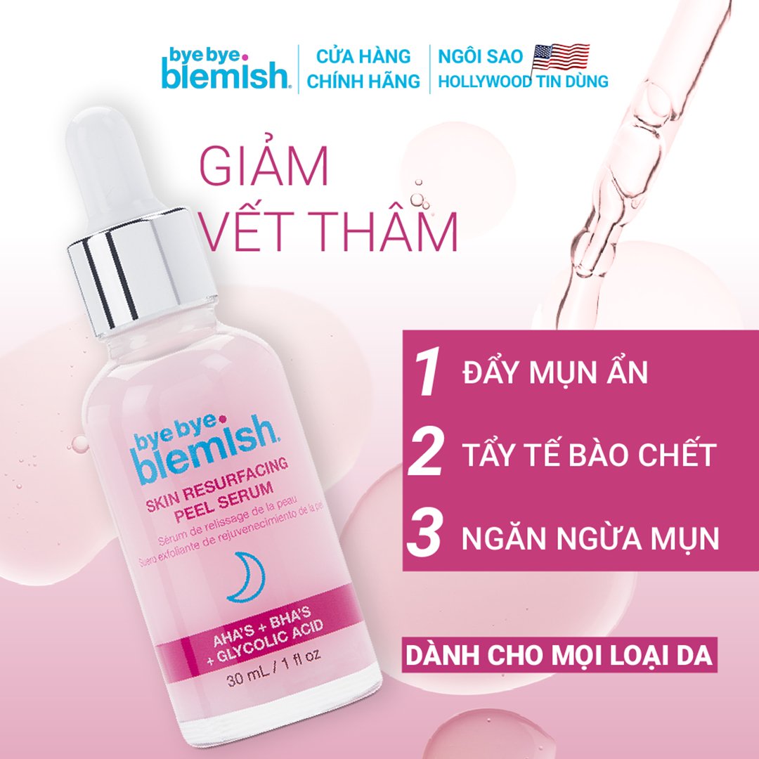Tinh Chất Peel Da Bye Bye Blemish Mờ Thâm, Mịn Da 30ml