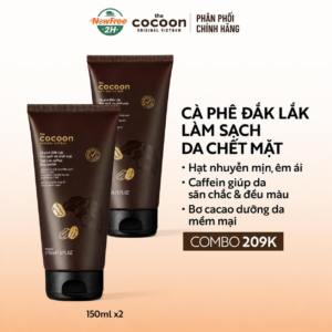 Combo 2 Tẩy Da Chết Mặt Cocoon Cà Phê Đắk Lắk 150ml