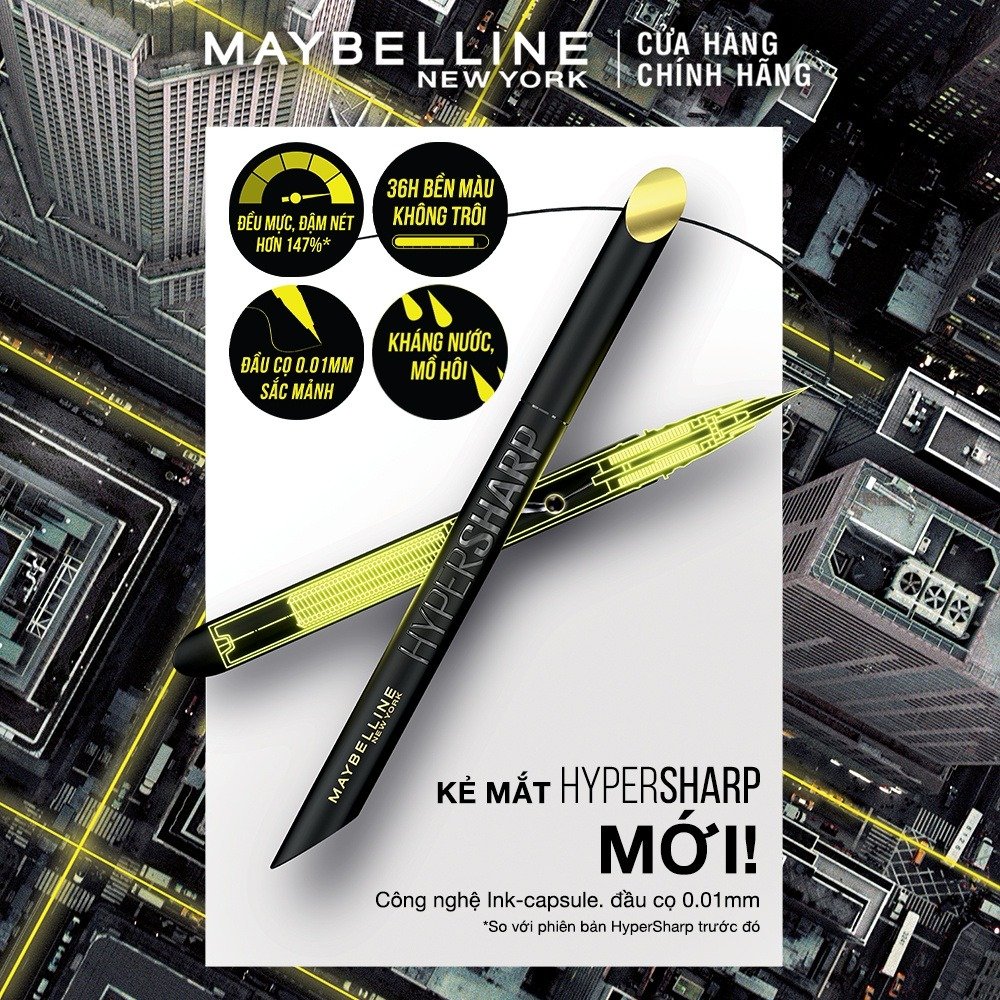 Bút Kẻ Mắt Nước Maybelline Sắc Mảnh BR1 Nâu Tự Nhiên 0.4g