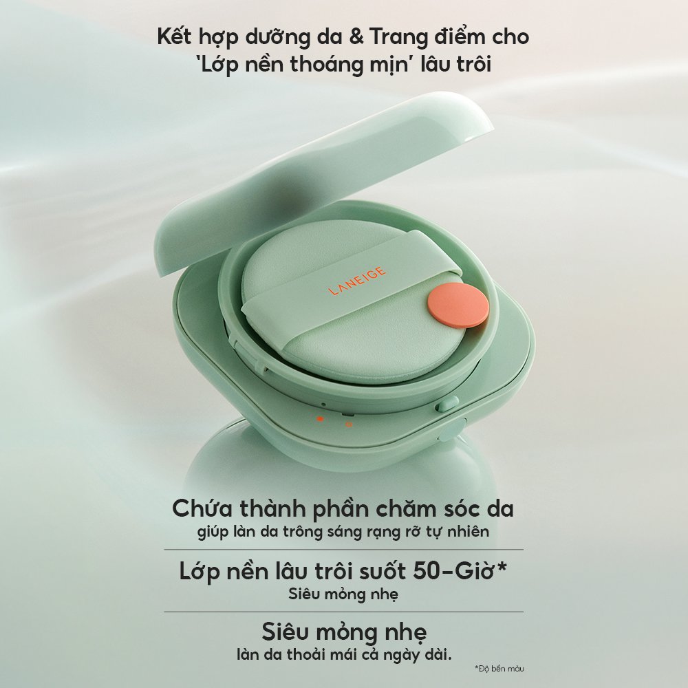 Combo 2 Phấn Nước Laneige Cho Lớp Nền Mịn Lì 50H #21N1 15g (Mới)