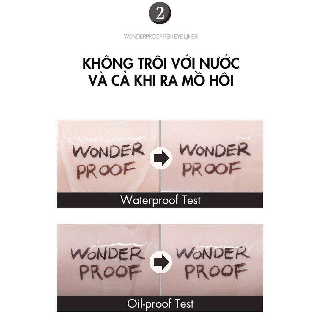 Kẻ Mắt Nước B.O.M Lâu Trôi Màu Nâu 02 Wonder Brown 0.5g