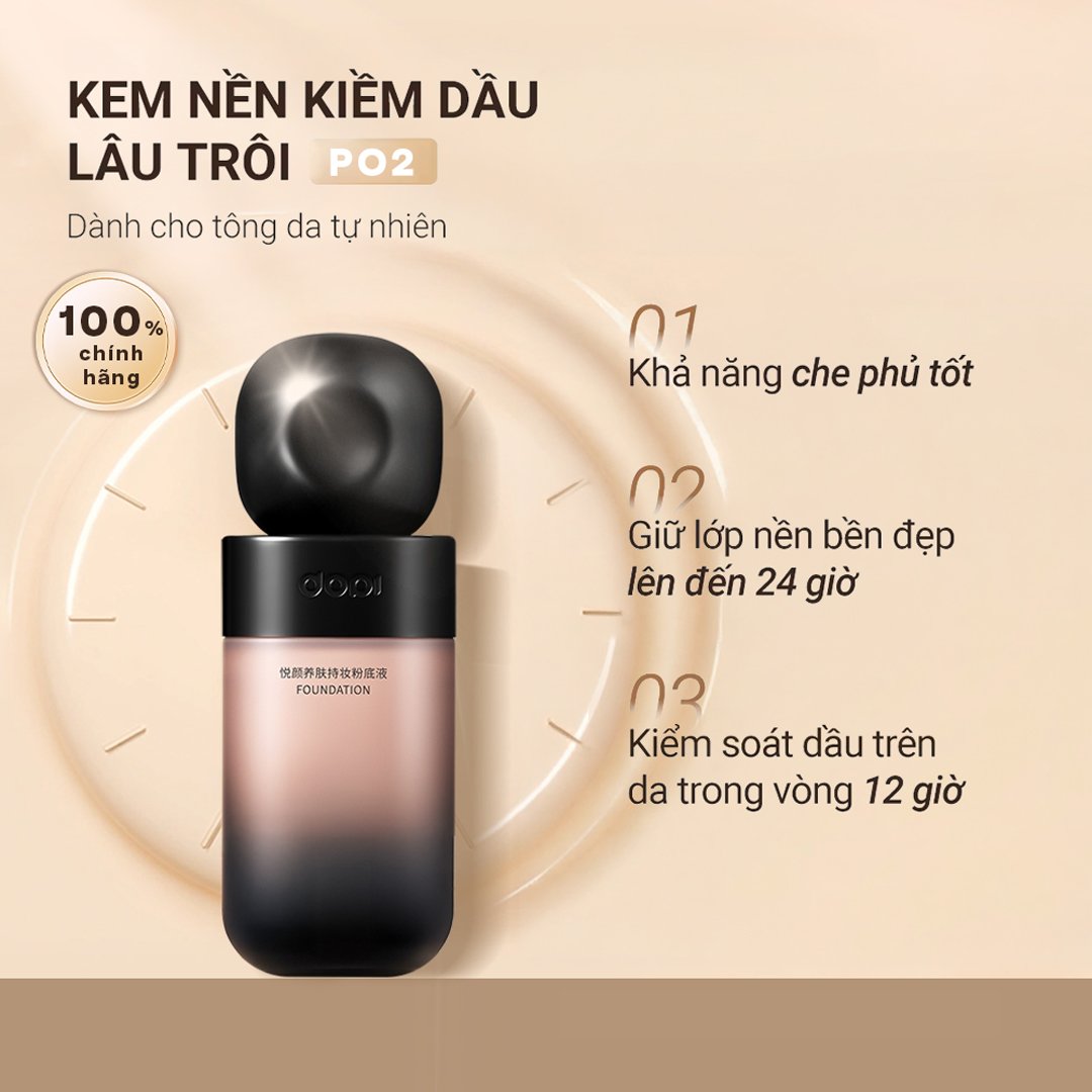 Kem Nền Dopi Cho Da Dầu P02 Natural - Màu Tự Nhiên 35ml