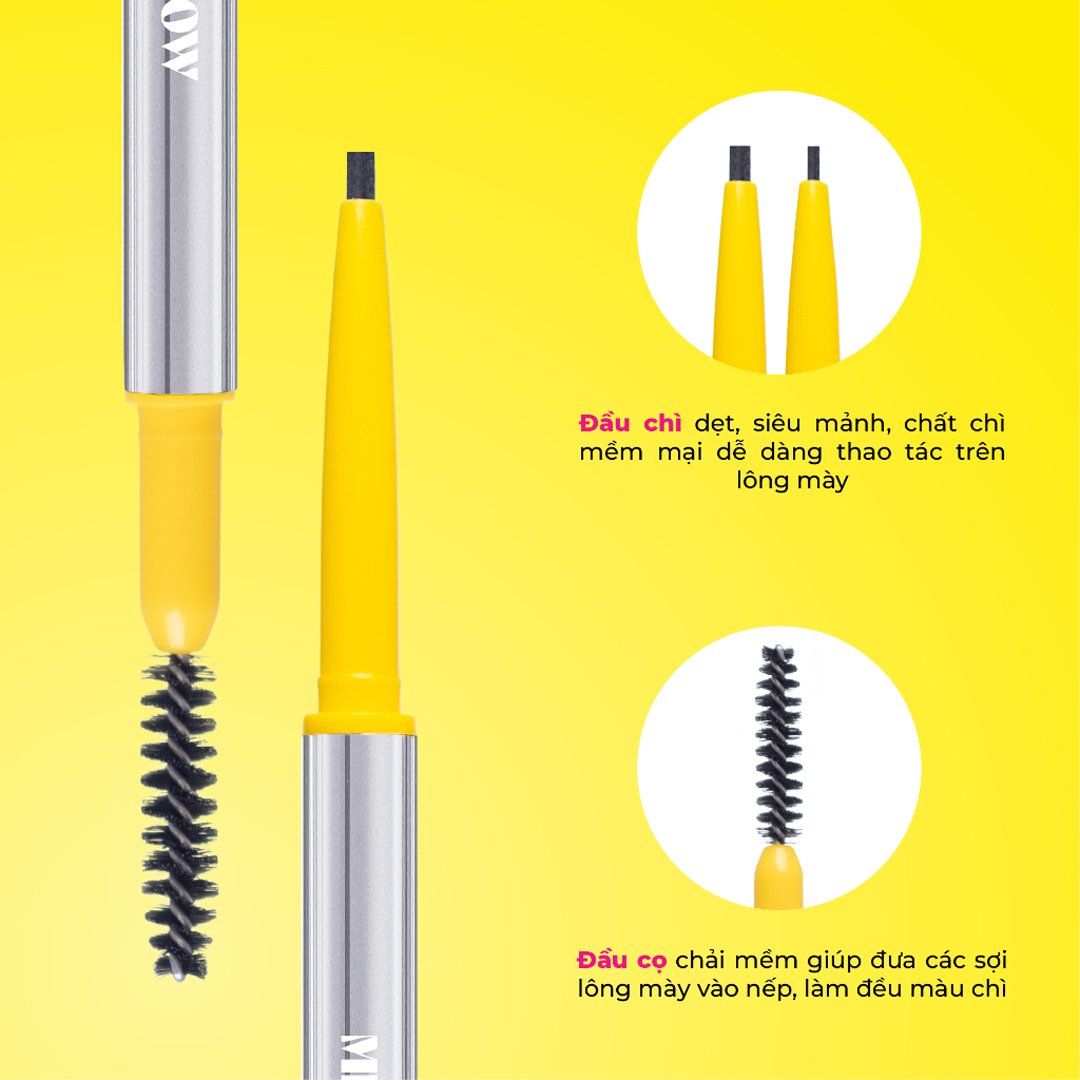 Chì Kẻ Mày Lemonade Siêu Mảnh Lâu Trôi 02 Dark Brown 0.1g