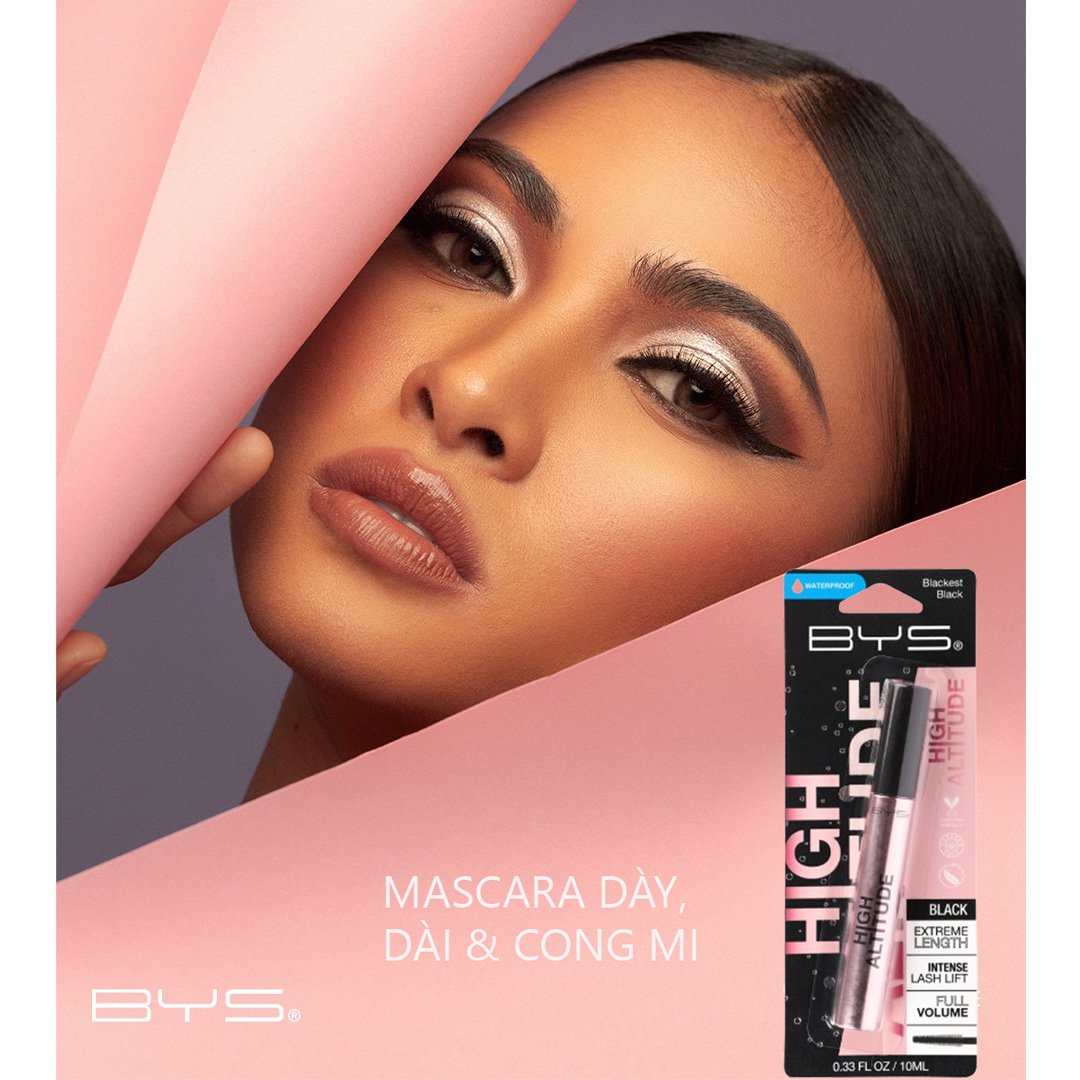Mascara BYS Làm Dày, Dài, Cong Mi Màu Đen 10ml