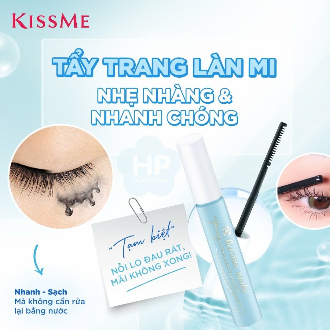 Mascara Tẩy Trang Mi Kissme Làm Sạch Nhanh Làn Mi 6.6ml