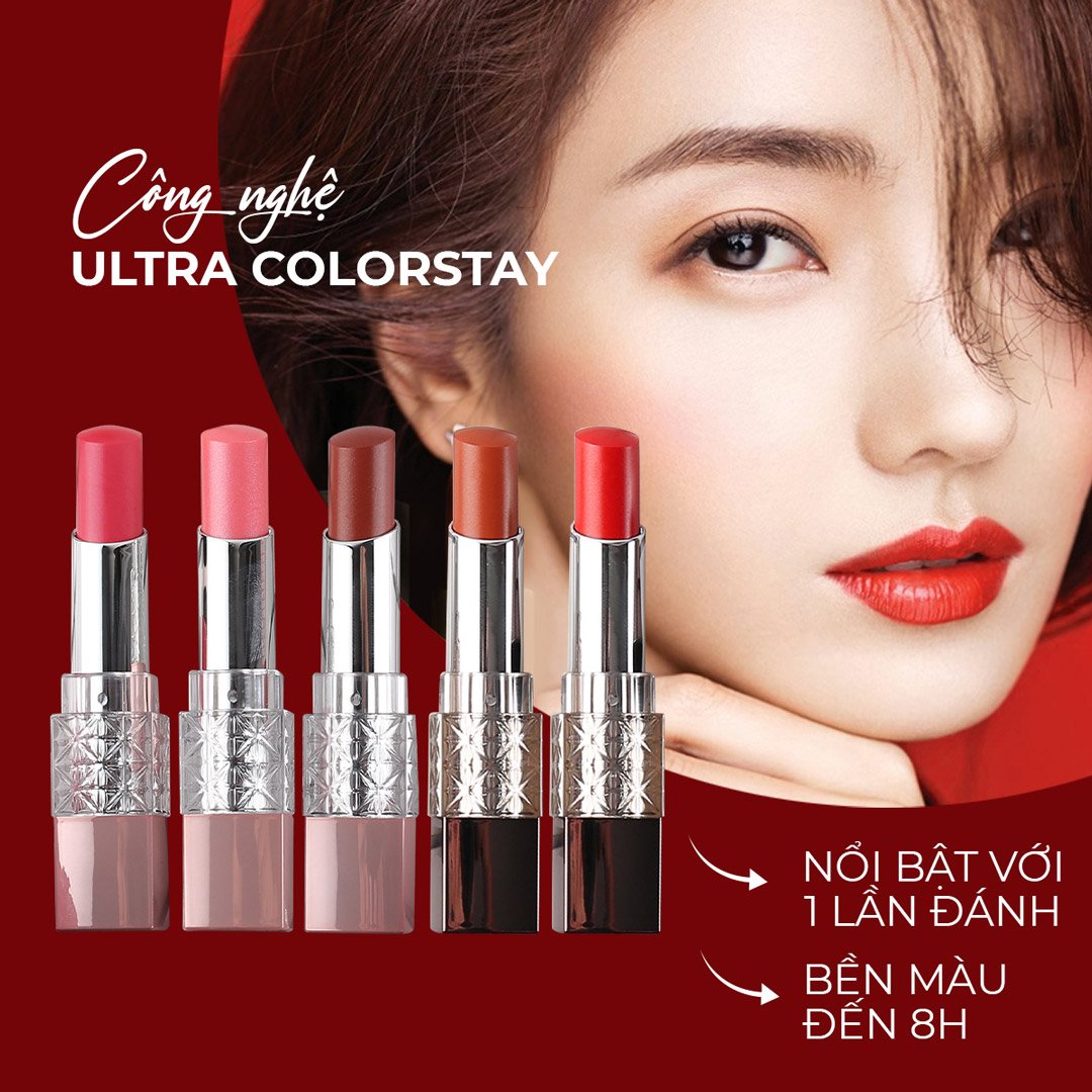 Son Môi Naris Cosmetics Coeor P03 Hồng Đào 3.2g