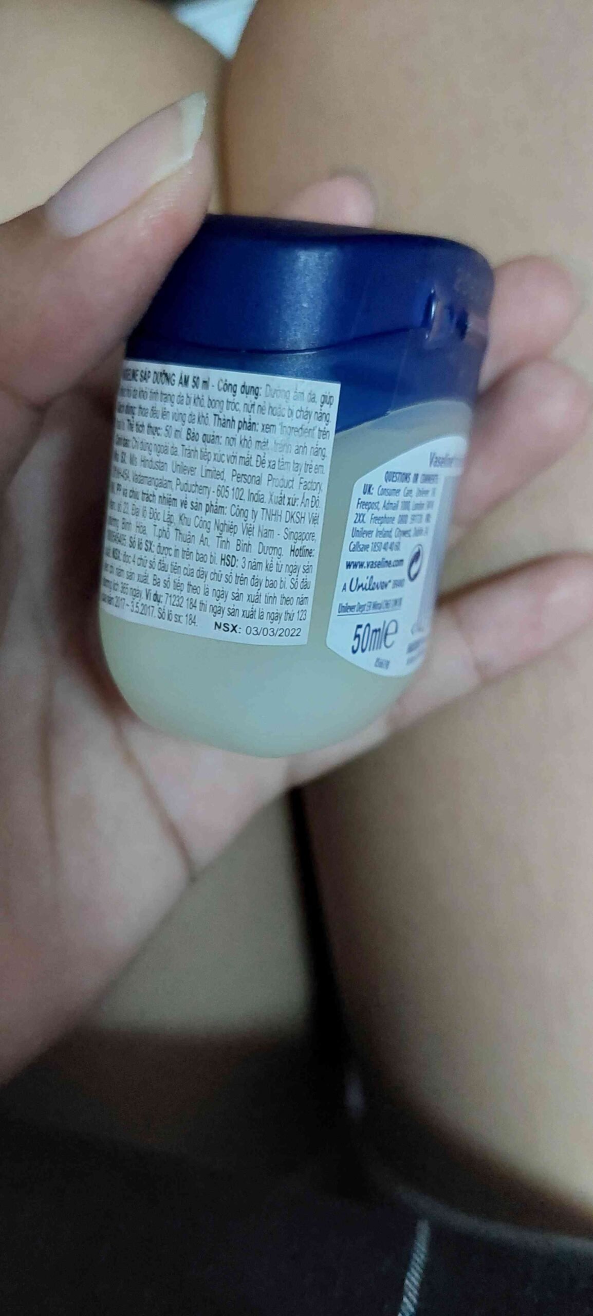 Sáp Dưỡng Ẩm Vaseline Lô Hội 50ml