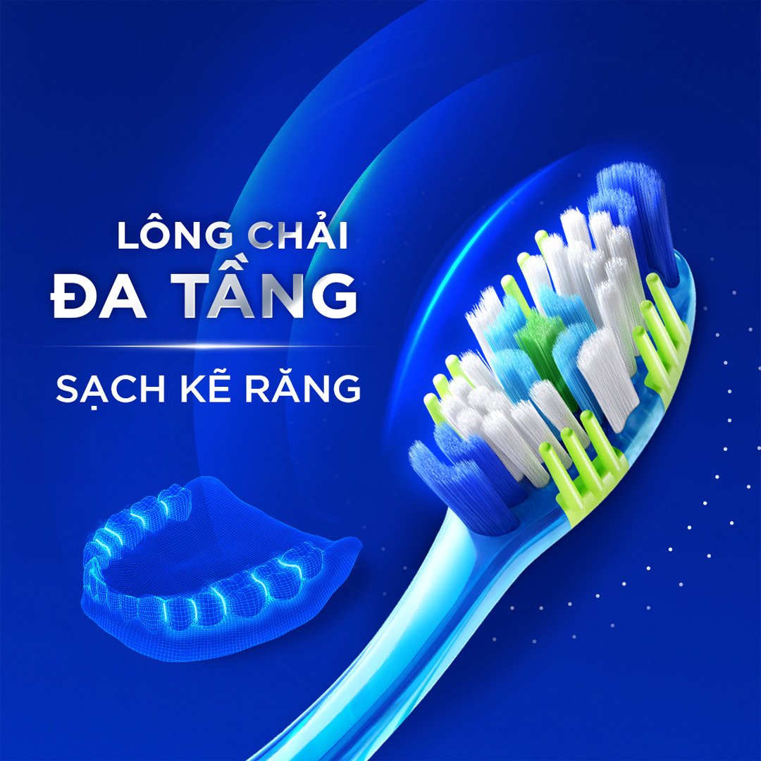 Bàn Chải Đánh Răng P/S 4D Sạch Sâu Toàn Diện (1 Cây)