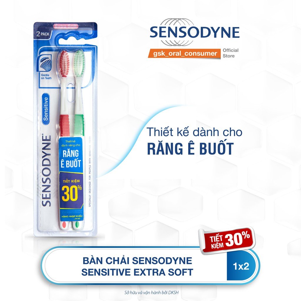 Bộ 2 Bàn Chải Đánh Răng Sensodyne Dành Cho Răng Ê Buốt