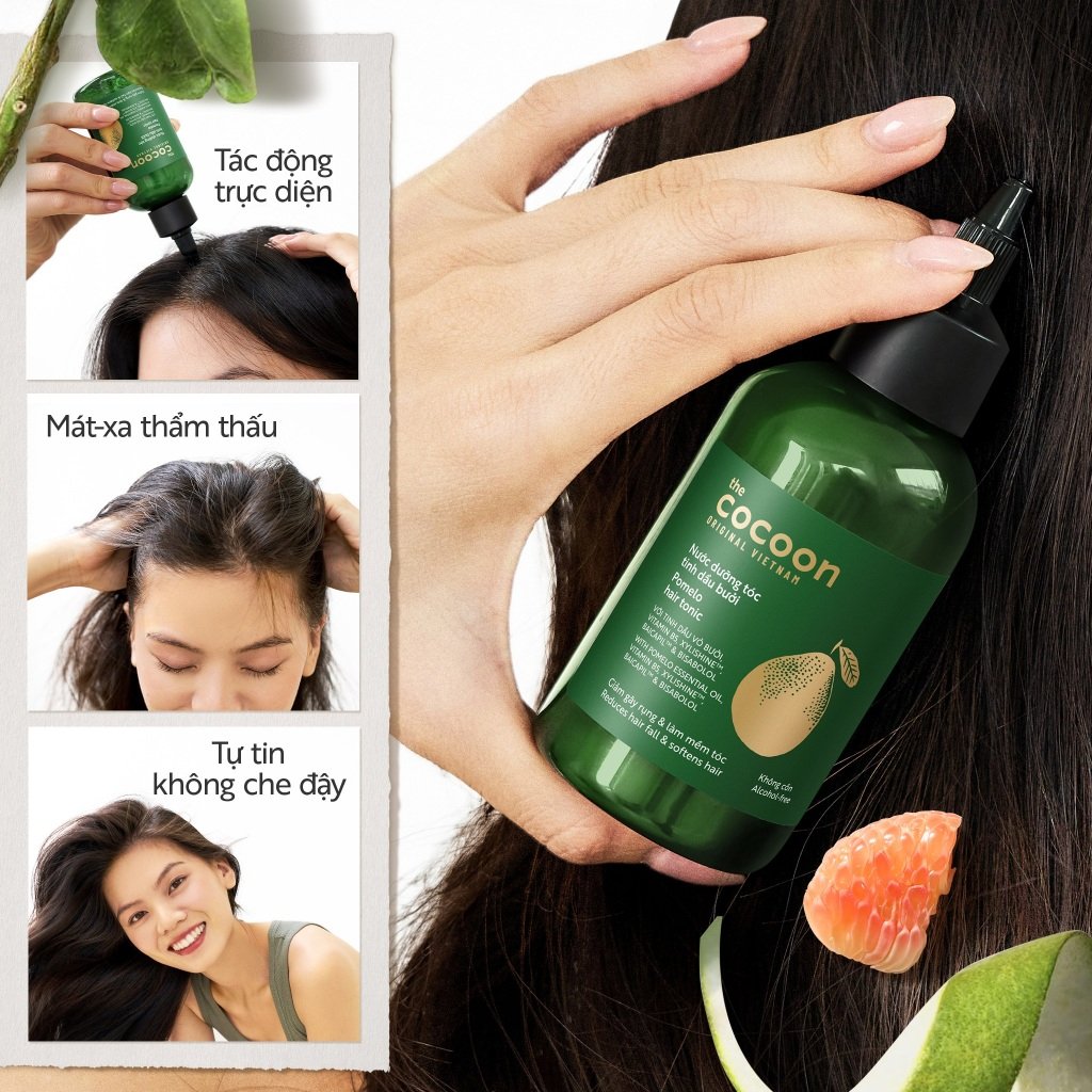 Combo 2 Nước Dưỡng Tóc Cocoon Tinh Dầu Bưởi Phiên Bản Mới 140ml