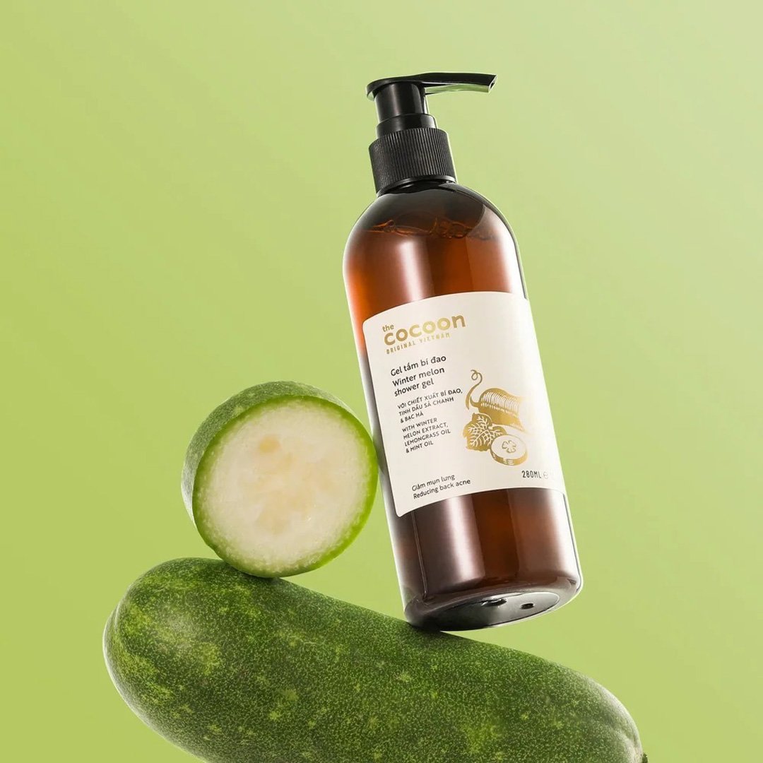 Combo Cocoon Gel Tắm Bí Đao 310ml + Tẩy Da Chết Toàn Thân Cà Phê Đắk Lắk 200ml