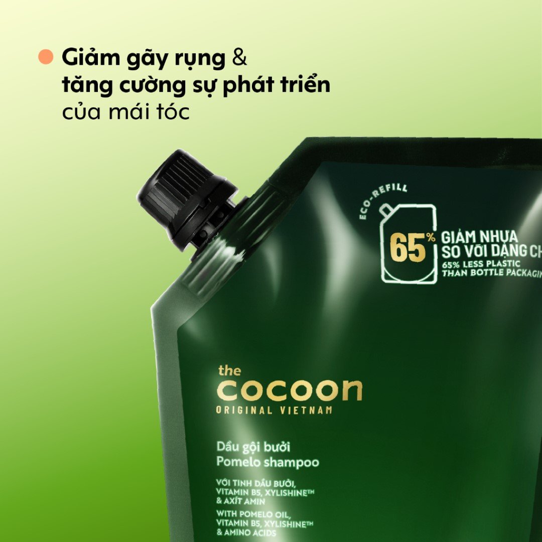 Combo Cocoon Túi Refill Dầu Gội Bưởi 500ml + Tẩy Da Chết Toàn Thân Cà Phê Đắk Lắk 600ml