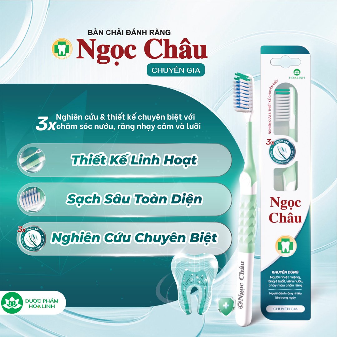 Bàn Chải Đánh Răng Ngọc Châu Chuyên Gia (1 Cây)