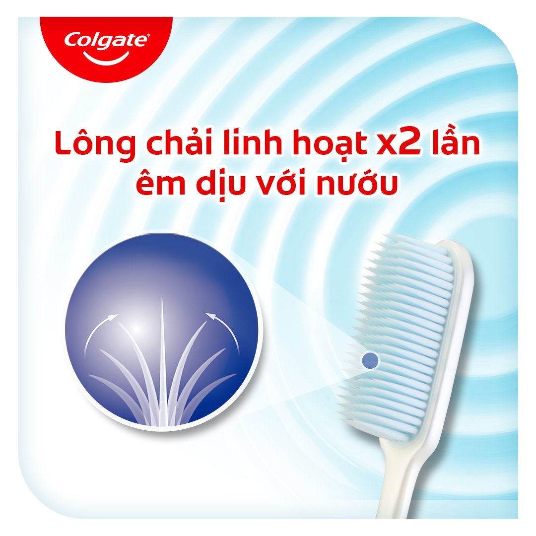 Bộ 2 Bàn Chải Đánh Răng Colgate Mềm Mảnh Sạch Toàn Diện
