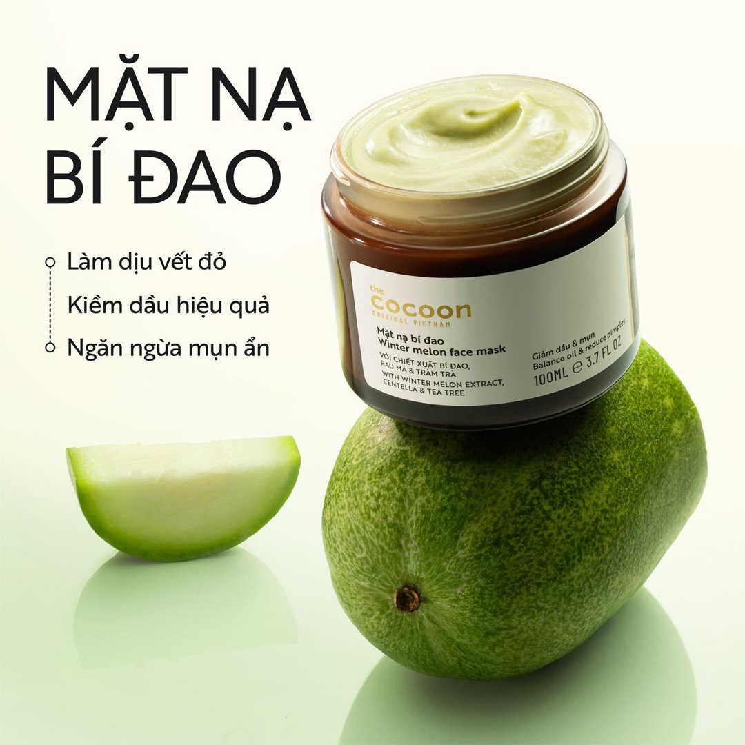 Combo Cocoon Mặt Nạ Bí Đao Giảm Dầu, Mụn 30ml + Tẩy Da Chết Toàn Thân Cà Phê Đắk Lắk 200ml