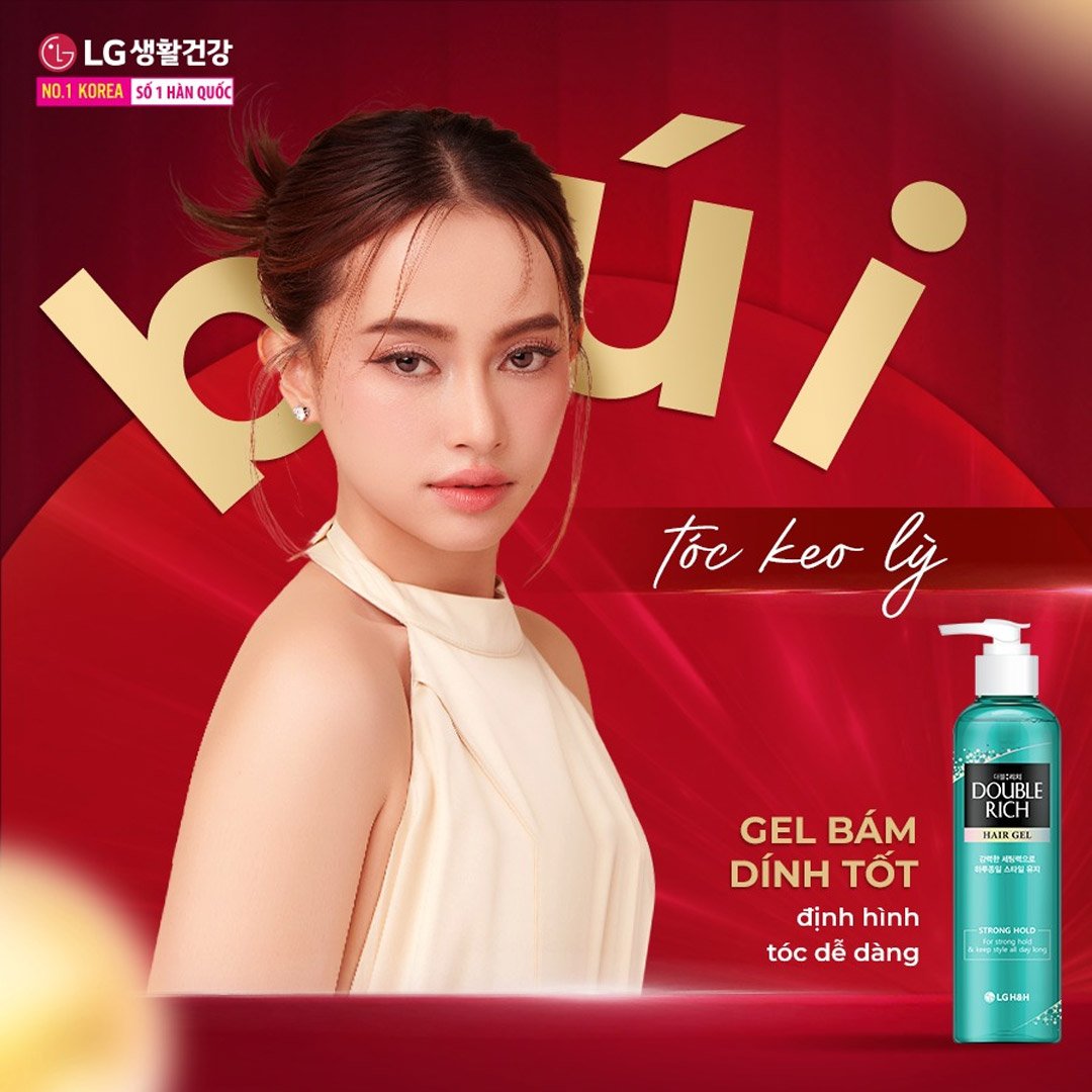 Gel Tạo Kiểu Tóc Double Rich Giữ Nếp Tóc Uốn 250ml