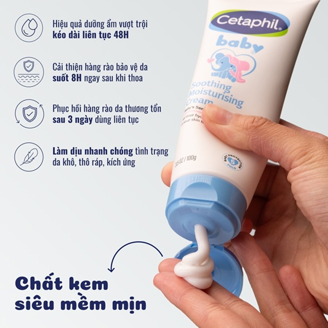 Kem Dưỡng Ẩm Cetaphil Làm Dịu Đa Năng Cho Bé 100g