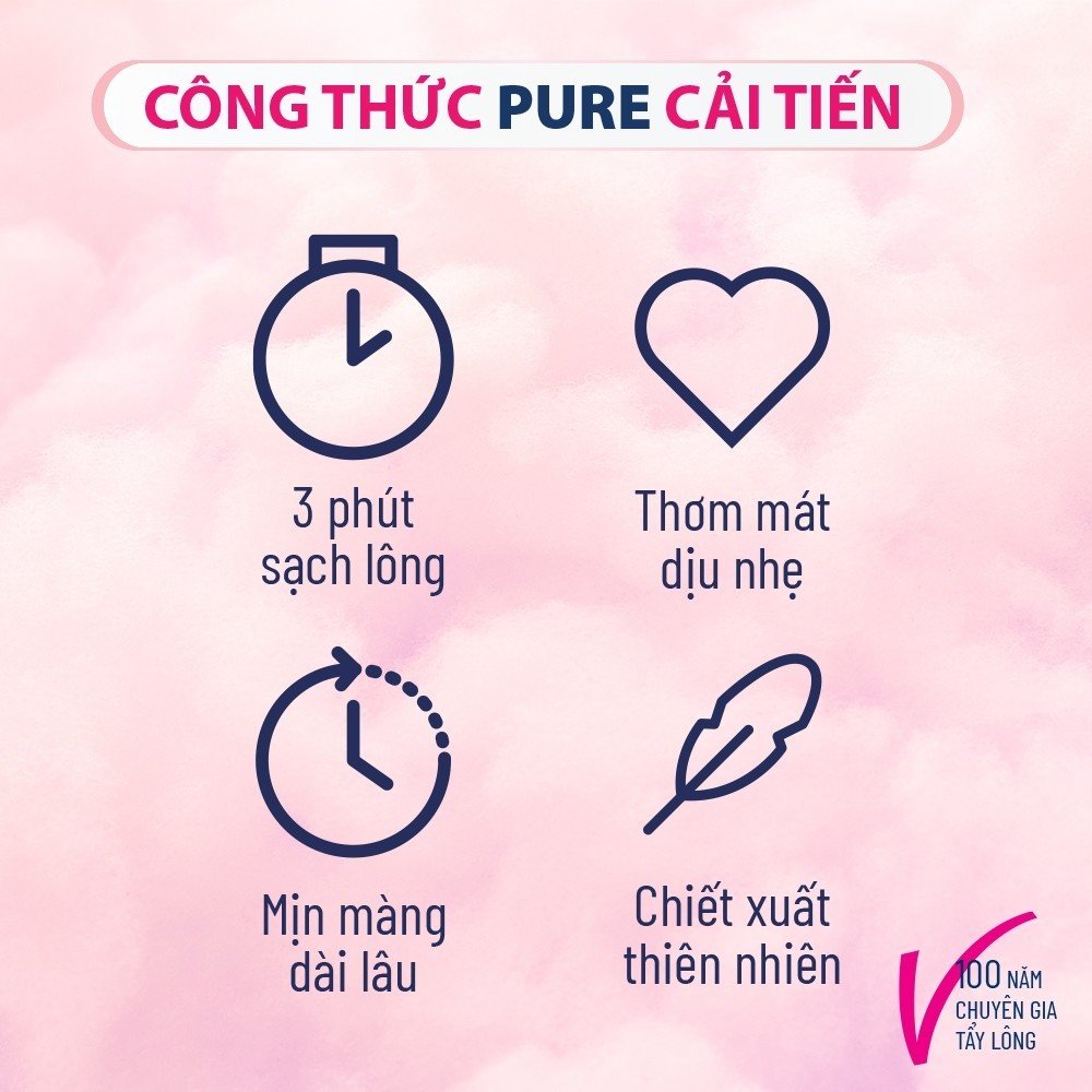 Kem Tẩy Lông Veet Pure Dành Cho Da Thường 50g (Mới)