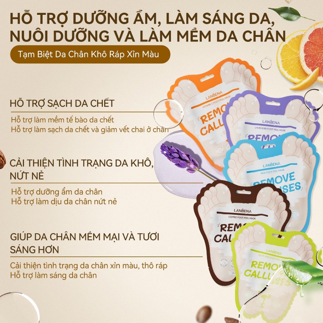 Mặt Nạ Chân Lanbena Dạng Lột Chiết Xuất Lô Hội 40g