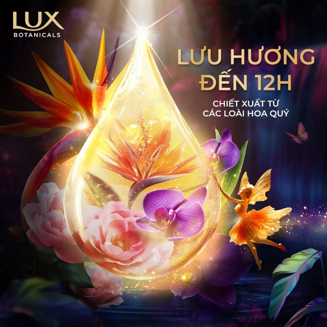 Sữa Tắm Lux Botanicals Hoa Hồng Pháp Nồng Nàn 570g