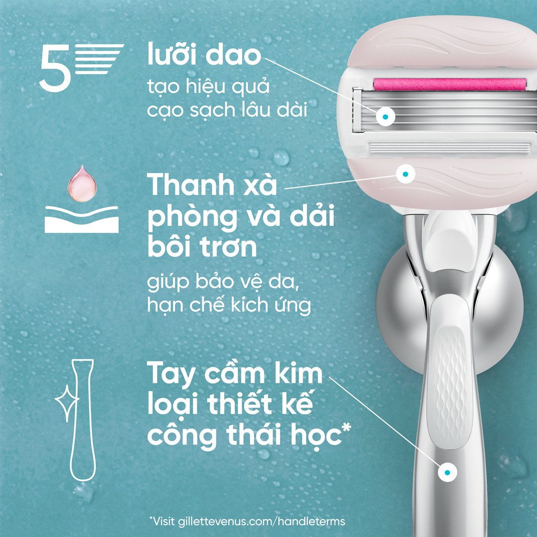 Dao Cạo Nữ Gillette Hương Olay Sugarberry (1 Cán + 2 Lưỡi)