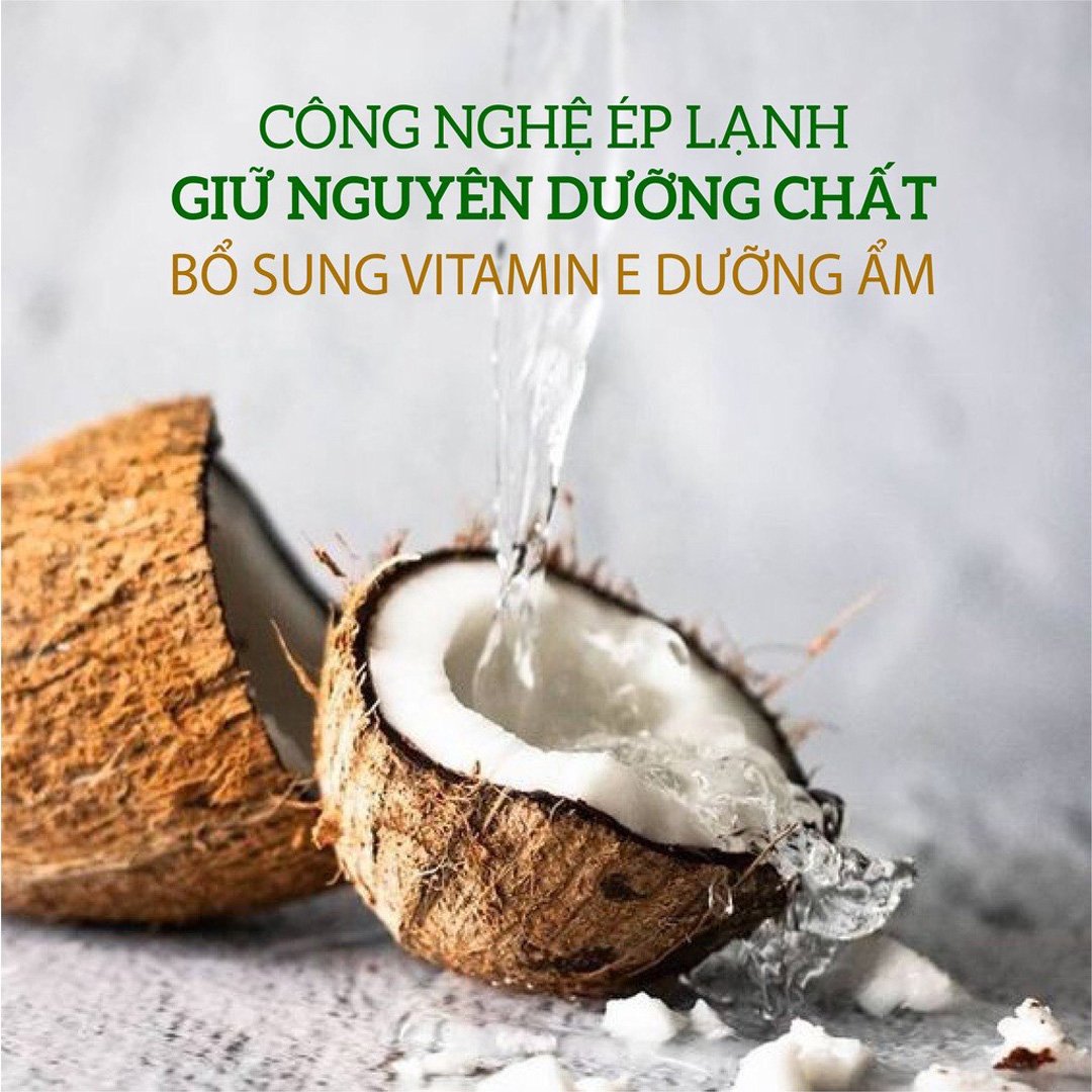 Dầu Dừa Milaganics Tinh Khiết Vitamin E 100ml